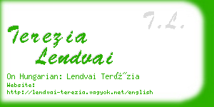 terezia lendvai business card